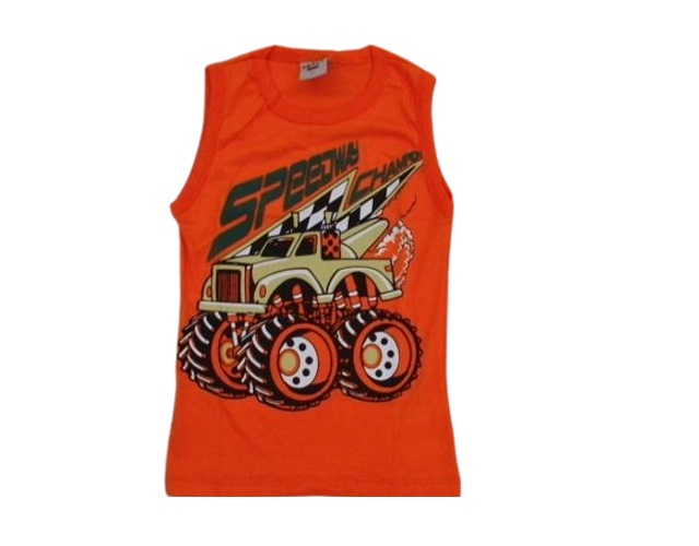 Regata Pimentinha Infantil Masculino Machão Malha