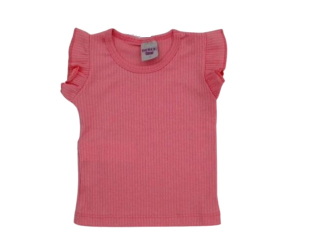 Blusa Pimentinha Primeiros Passos Feminina Manga japonesa Malha Canela