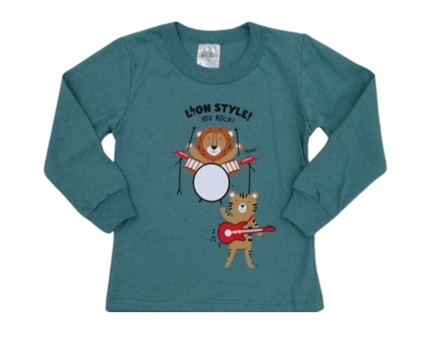 Camiseta Catolele Primeiros Passos Masculino Manga Longa Malha