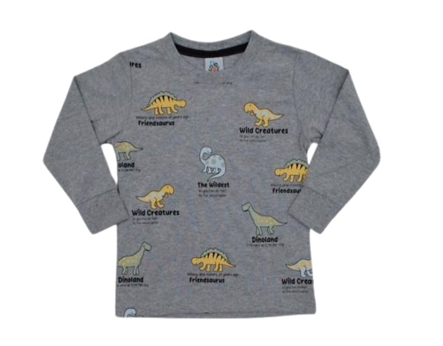 Camiseta Desayner Primeiros Passos Masculino Manga Longa Malha