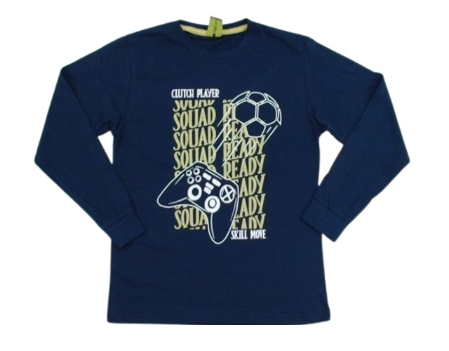 Camiseta Desayner Juvenil Masculina Manga Longa Malha