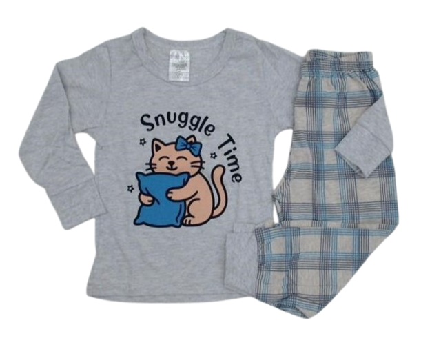 Pijama Desayner Primeiros Passos Feminino Manga Longa Malha