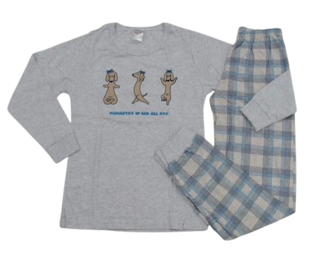 Pijama Desayner Juvenil Feminino Manga Longa Malha