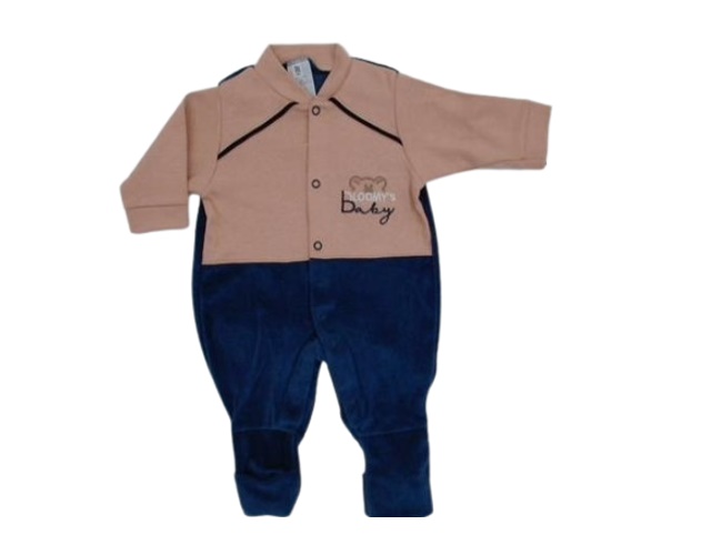 Macacão Bloomys Bebe Masculino Longo Suedine Plush