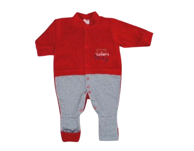 Macacão Bloomys Bebe Masculino Longo Plush Suedine
