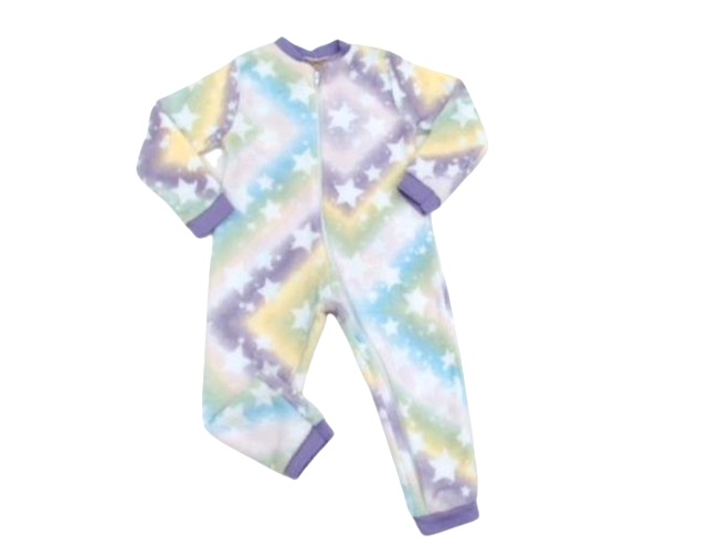 Macacão Misspatota Primeiros Passos Feminina Longo Fleece Zíper