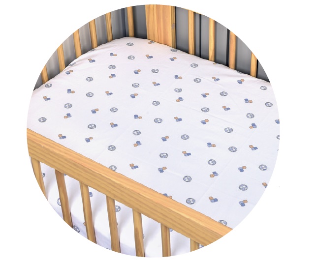 Lençol Minasrey Bebe Masculino Algodão Estampado C/elástico