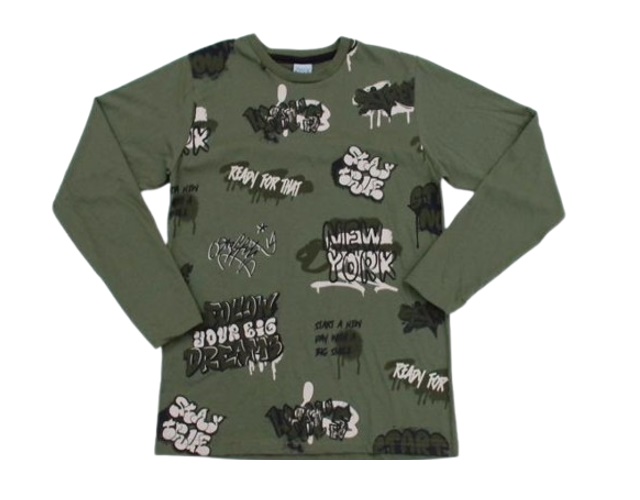 Camiseta Zhor Juvenil Masculina Manga Longa Malha