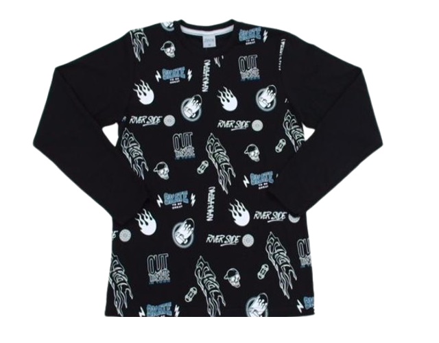 Camiseta Zhor Juvenil Masculina Manga Longa Malha