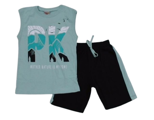 Conjunto Pimentinha Infantil Masculino Regata Machão Malha