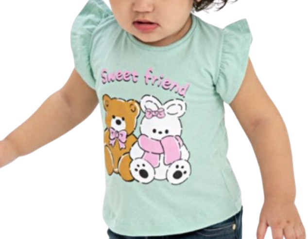 Blusa Fashionk Bebe Feminina Manga japonesa Cotton