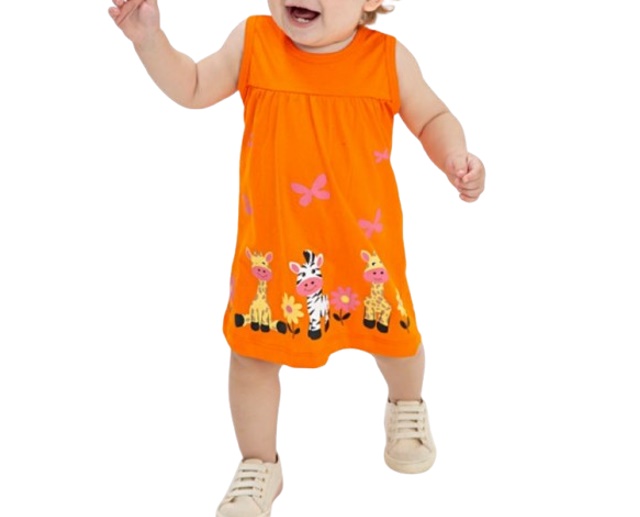 Vestido Fashionk Bebe Regata Malha