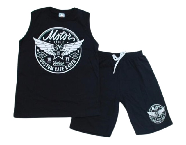 Conjunto Fashionk Juvenil Masculino Regata Machão Malha