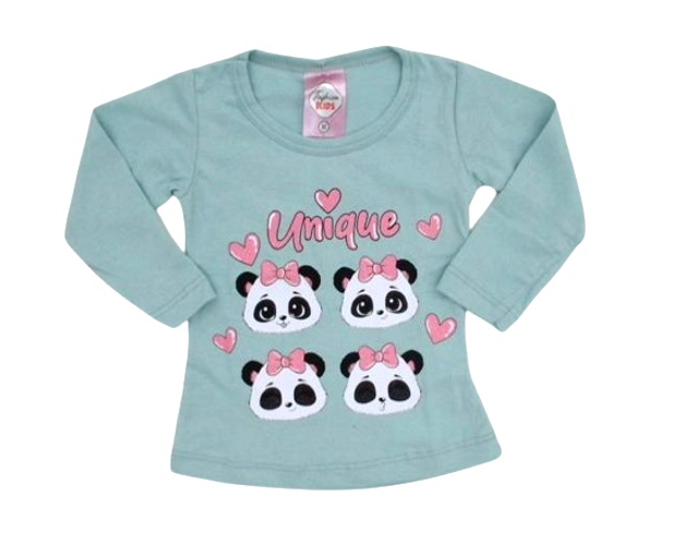 Blusa Fashionk Bebe Feminina Manga Longa Malha