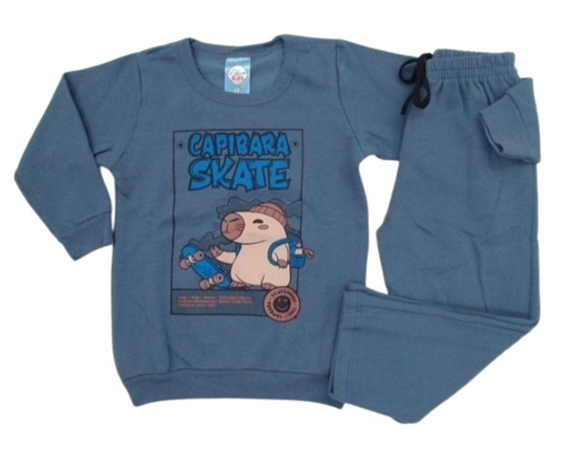 Conjunto Fashionk Primeiros Passos Masculino Moletom