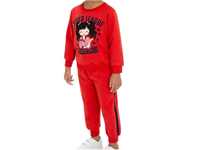 Conjunto Fashionk Primeiros Passos Feminina Moletom Calça