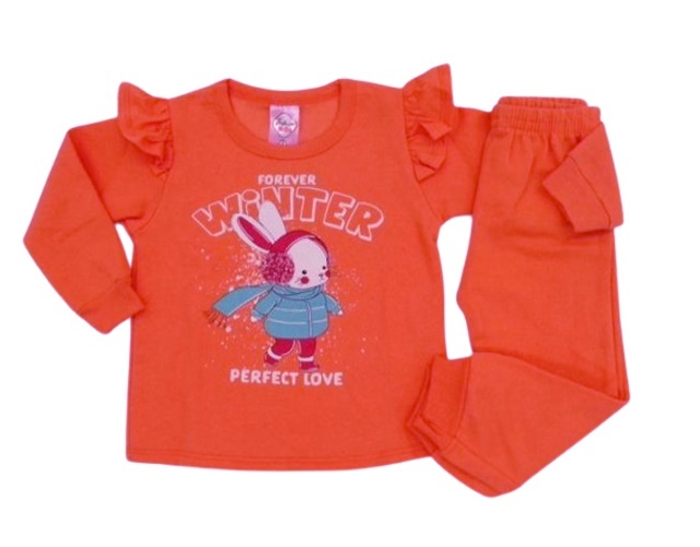 Conjunto Fashionk Primeiros Passos Feminina Moletom Calça