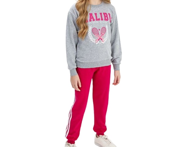 Conjunto Fashionk Juvenil Feminina Moletom Calça