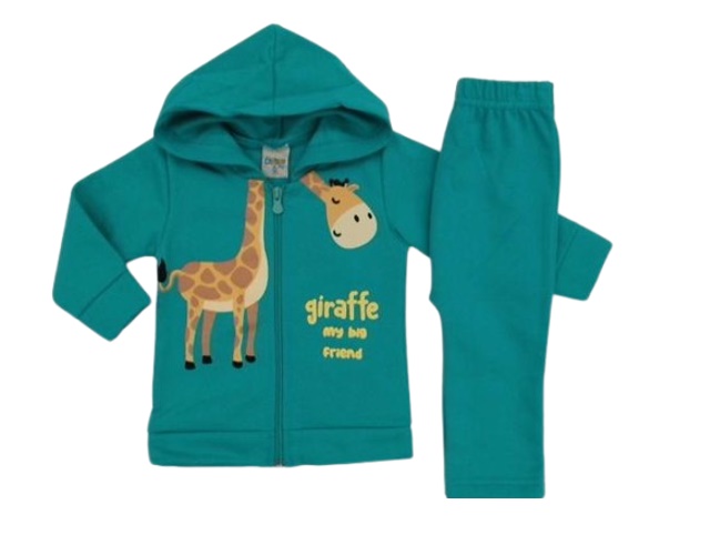 Conjunto Didiene Bebe Masculino Moletom Capuz