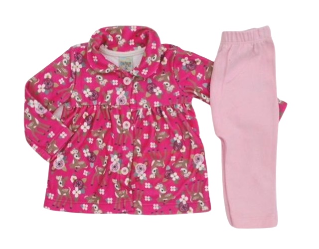 Conjunto Didiene Bebe Feminino Soft Sublimado Saruel