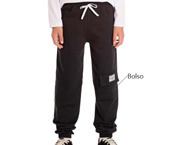 Calça Pimentinha Juvenil Masculina Moletom 1bolso