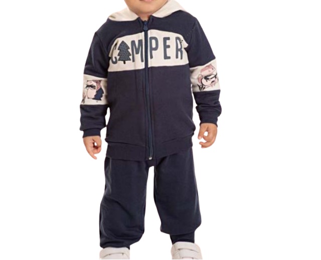 Conjunto Pimentinha Bebe Masculino Moletom Capuz