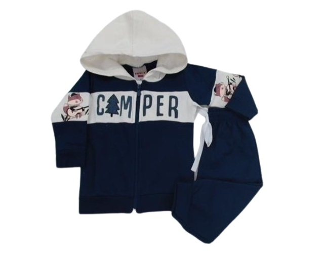 Conjunto Pimentinha Bebe Masculino Moletom Capuz