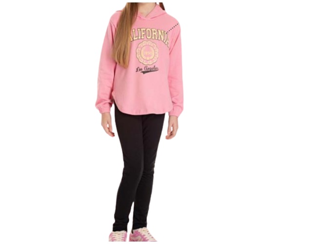 Conjunto Pk Juvenil Feminina Moletom Capuz Legging