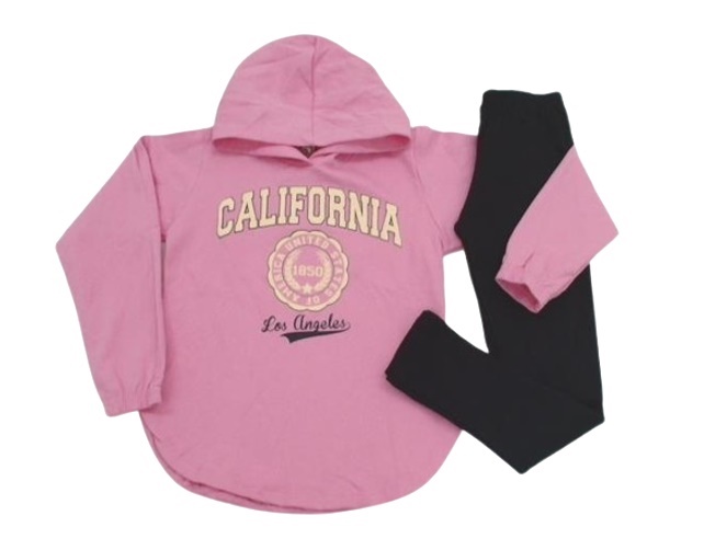 Conjunto Pk Juvenil Feminina Moletom Capuz Legging