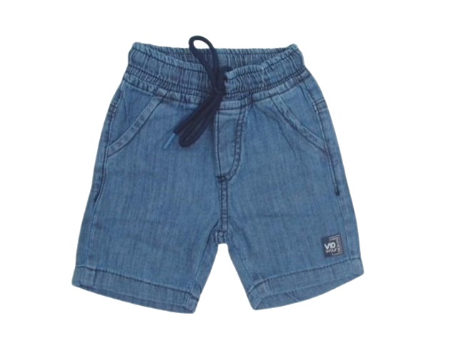 Bermuda V10 Bebe Masculino Jeans Cós Elástico