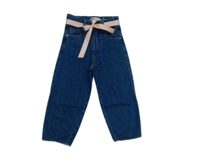 Calça Gilas Infantil Feminina Jeans Mom