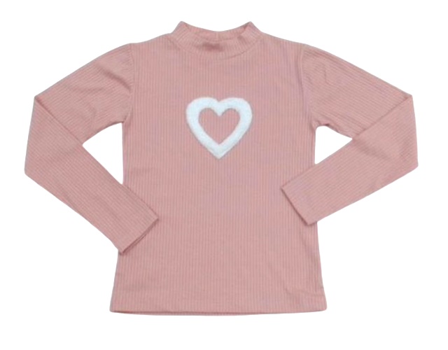 Blusa Mundonicky Juvenil Feminina Manga Longa Malha Canelada