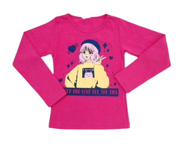 Blusa Jacks Infantil Feminina Manga Longa Cotton