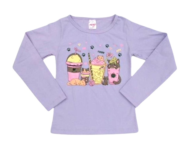Blusa Jacks Juvenil Feminina Manga Longa Cotton