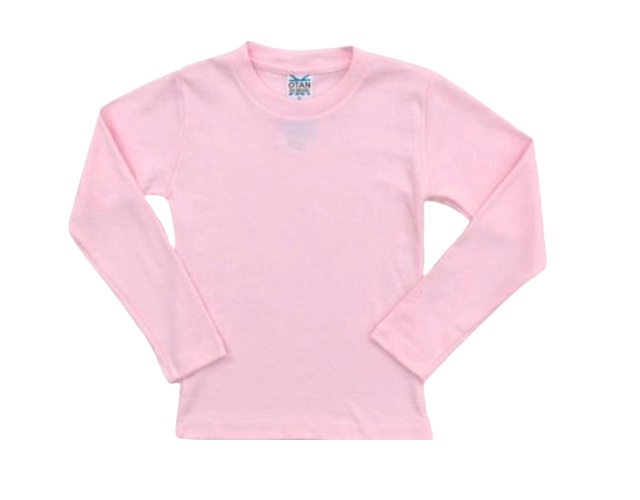 Blusa Otan Infantil Feminina Manga Longa Suedine