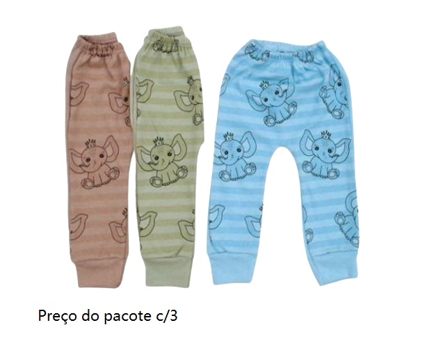 Mijão Pequenino Bebe Masculino Suedine S/pé (c/3)