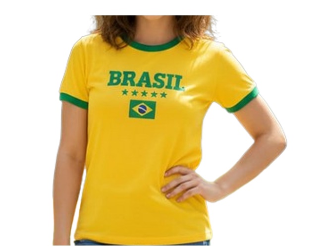 Blusa Desayner Adulto Feminina Manga Curta Malha Brasil