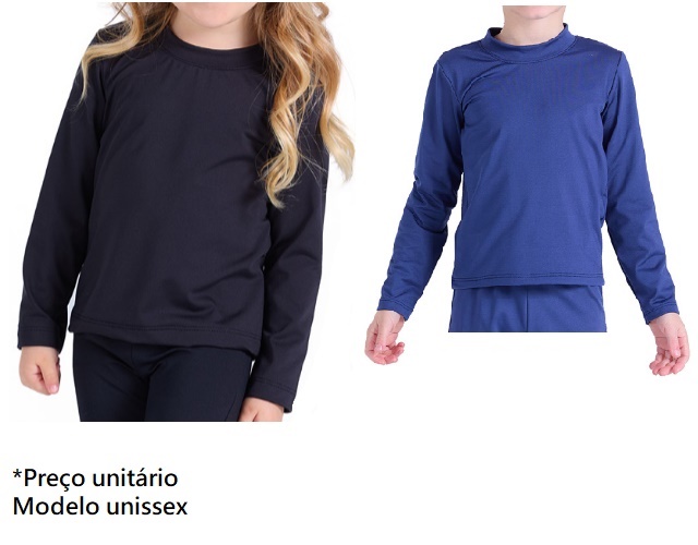 Blusa Trin Primeiros Passos Unissex Manga Longa Poliéster Térmica