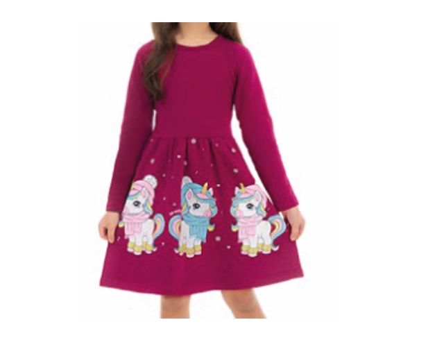 Vestido Jaki Infantil Manga Longa Molecotton Flanelado