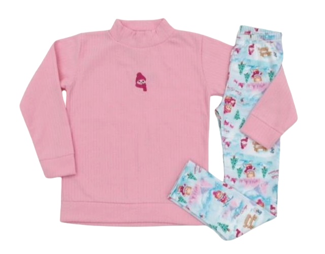 Conjunto Jaki Infantil Feminina Bouclé Canelada Legging