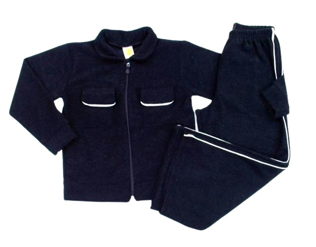 Conjunto Jaki Infantil Feminina Bouclé Zíper Wide Leg