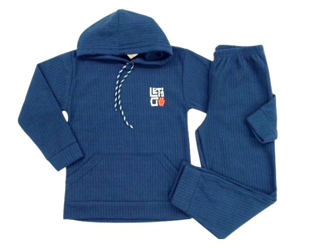 Conjunto Jaki Infantil Masculino Moletom Canelada Capuz