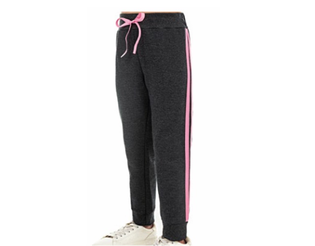 Calça Jaki Infantil Feminina Moletom Faixa Dupla Lateral