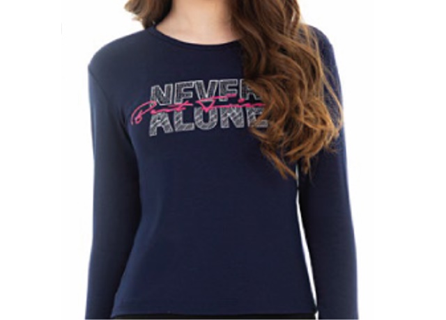 Blusa Jaki Juvenil Feminina Manga Longa Viscolycra