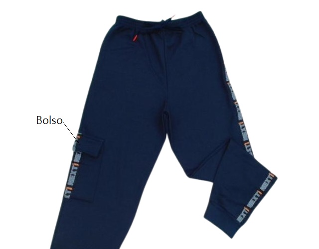 Calça Jaki Juvenil Masculina Moletom Bolso Lateral