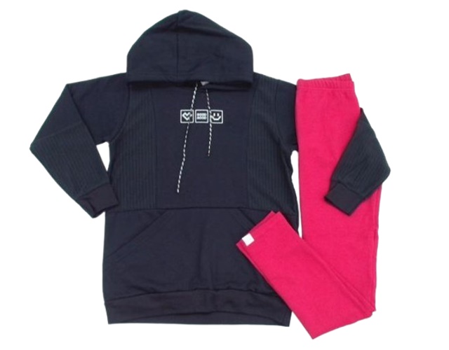 Conjunto Jaki Juvenil Feminina Moletom Capuz Legging