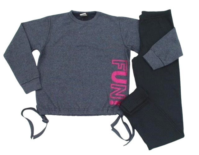 Conjunto Jaki Juvenil Feminina Moletom Cropped Legging Canelada