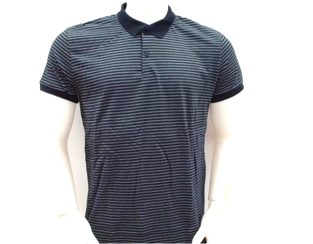 Polo Ultimato Adulto Masculino Manga Curta Malha Listrado