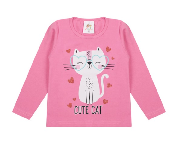 Blusa Pituki Primeiros Passos Feminina Manga Longa Cotton