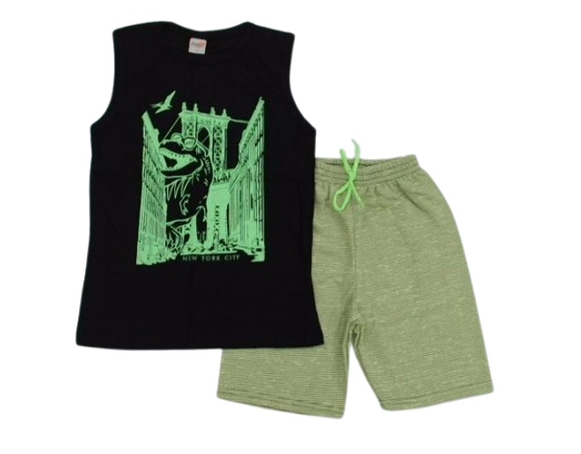 Conjunto Duploj Juvenil Masculino Regata Machão Malha Sortido